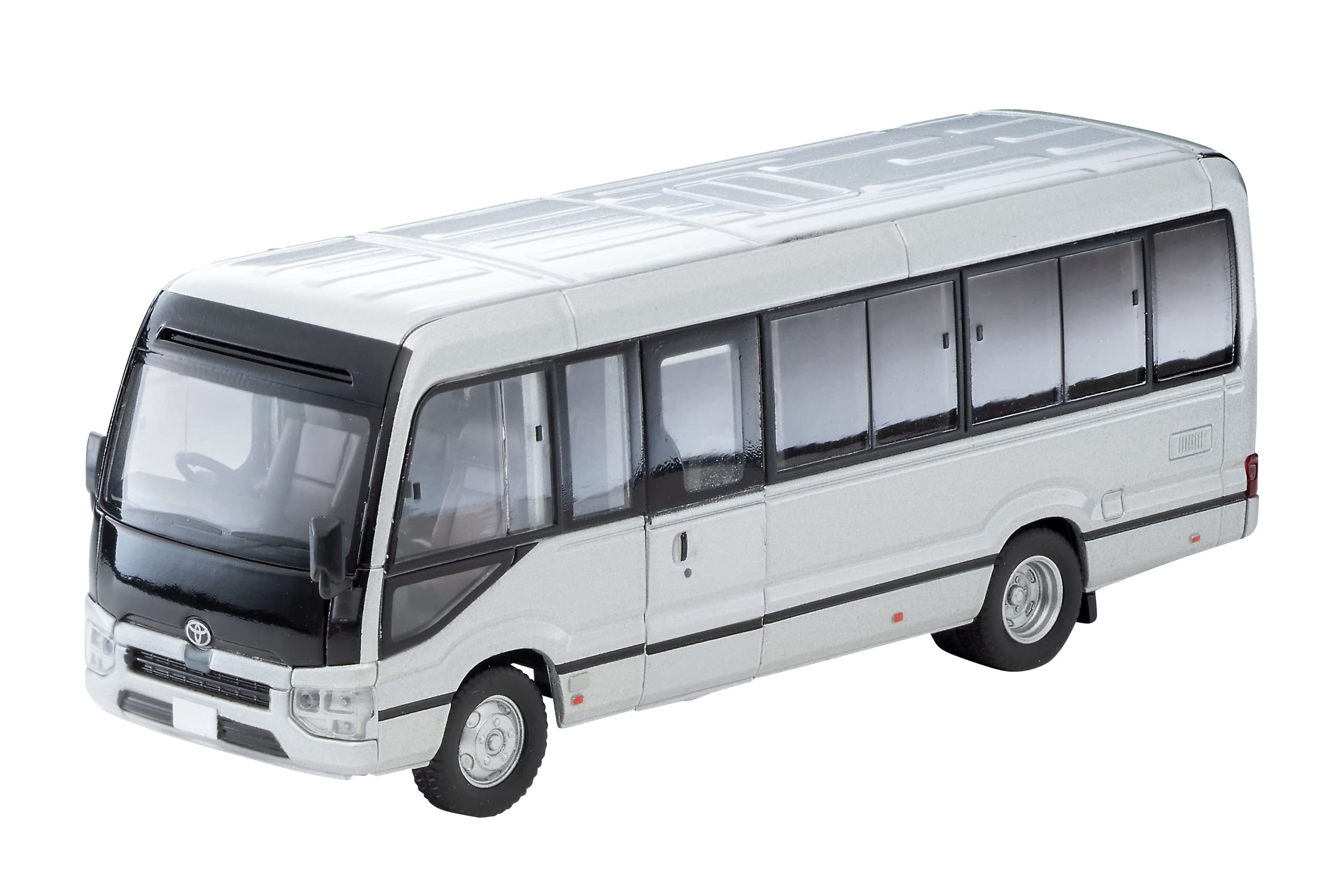 リミテッドヴィンテージ ネオ 1/64 LV-N294a トヨタ コースターEX 銀 完成品