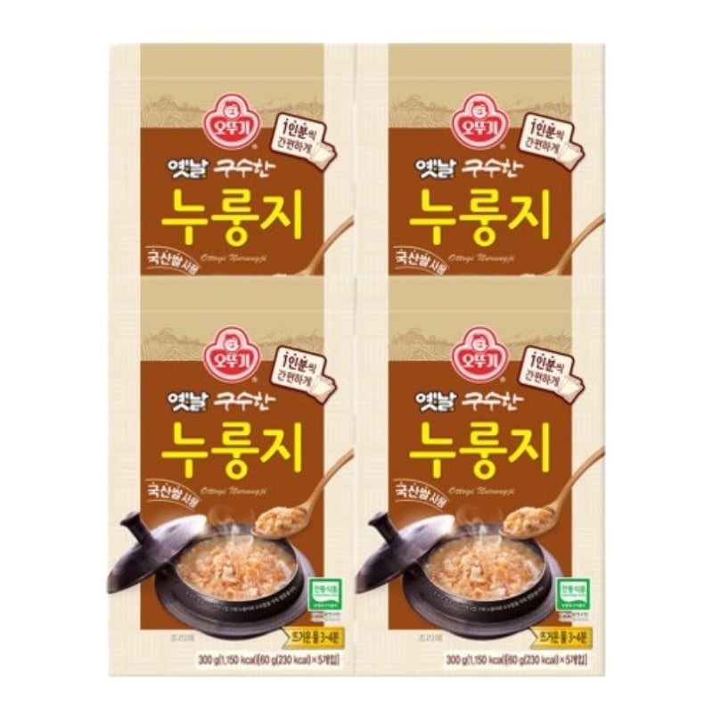 昔香ばしいおこげ (60gx5) 4個 韓国代表 おこげ