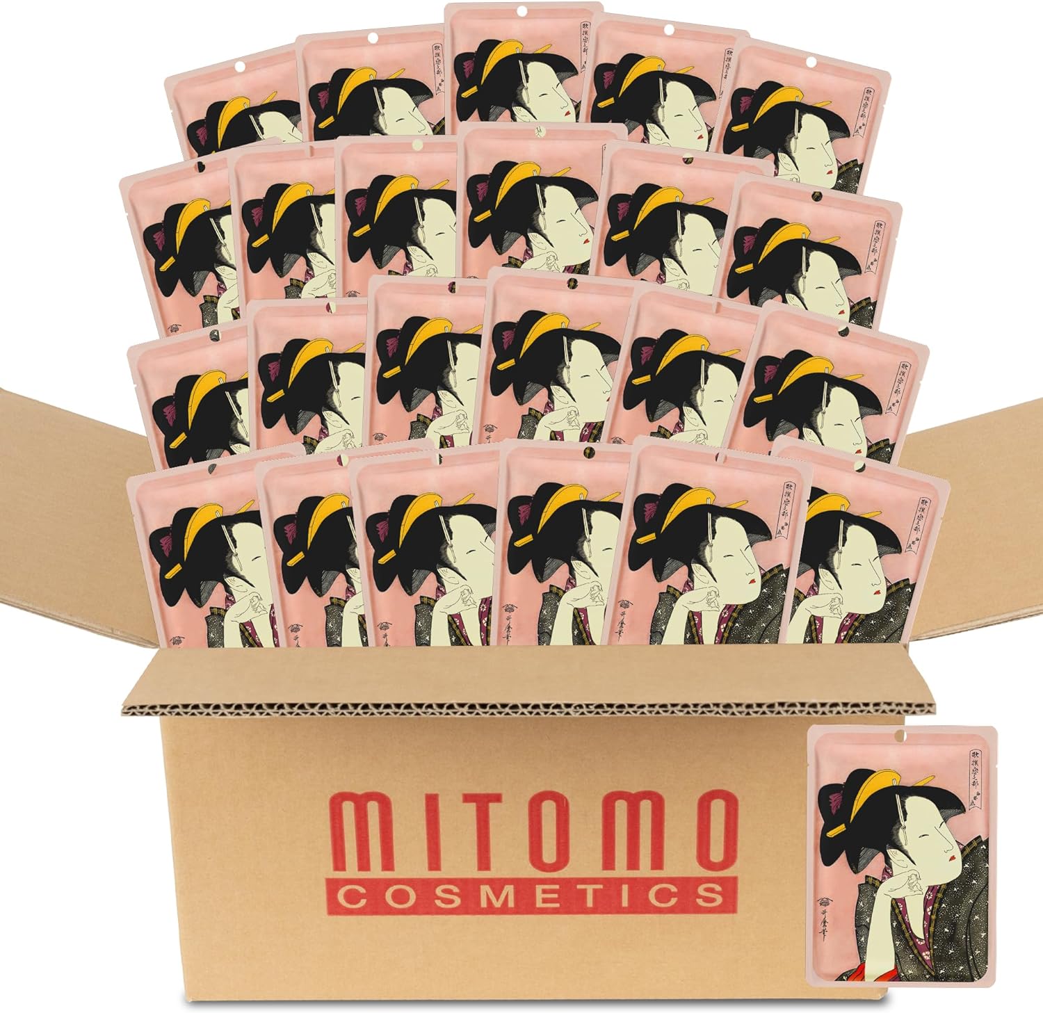 日本製 椿油, 抹茶 弾力 スキン シートマスク/800枚入り/スキンケア 潤いマスクパック[JPSS00605-A-1x080]