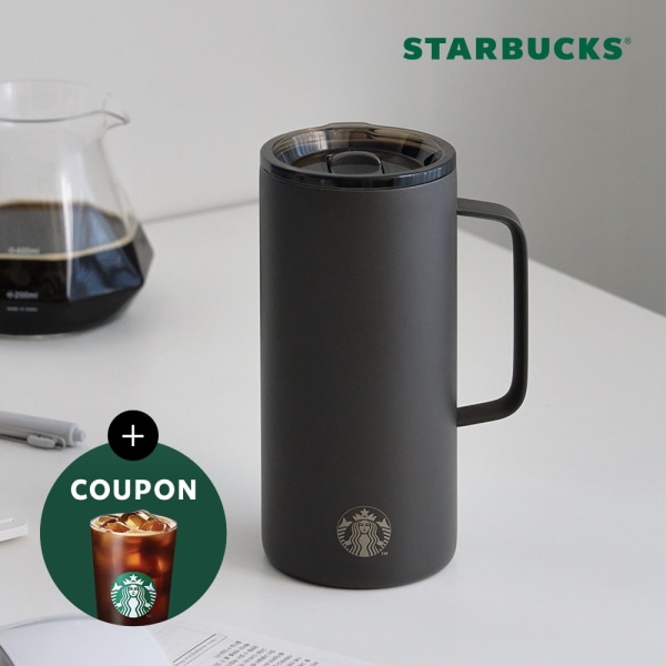 【Starbucks】 SS ダークグレー タンク タンブラー 503ml韓国スタバ