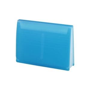 (業務用5セット) LIHITLAB ドキュメントファイル/エクスパンディングファイル (A4) 最大収容量1500枚 A-5050-8 青