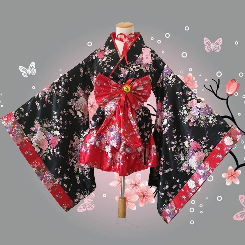 コスプレ衣装千本桜宅舞衣装演出着重桜着物メイド服