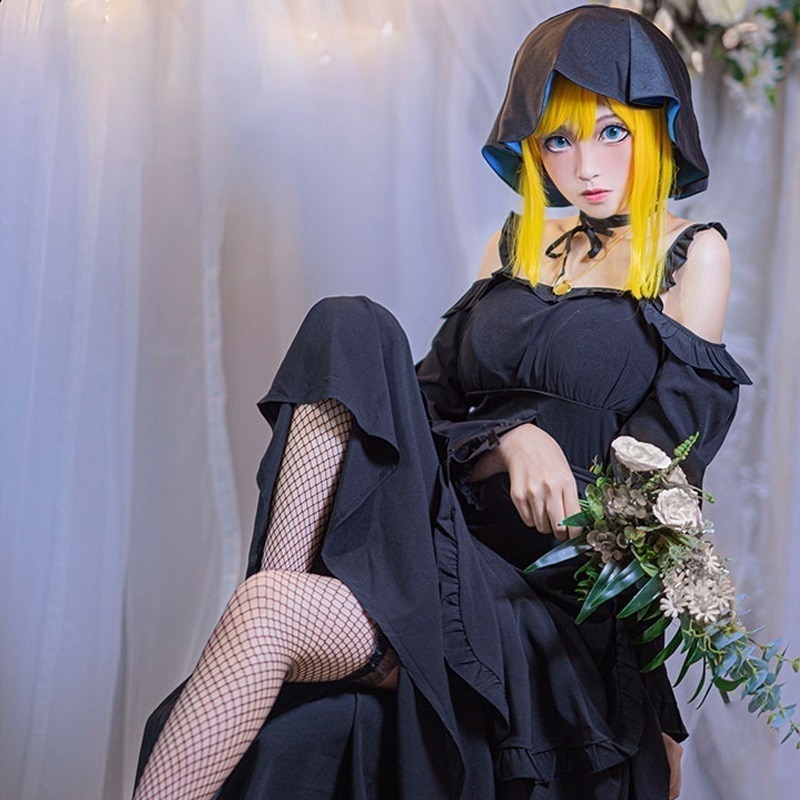 コスプレ 衣装 子供 大人坊ちゃんと黒メイドコスプレ衣ワンピースウイッグ付きアリス
