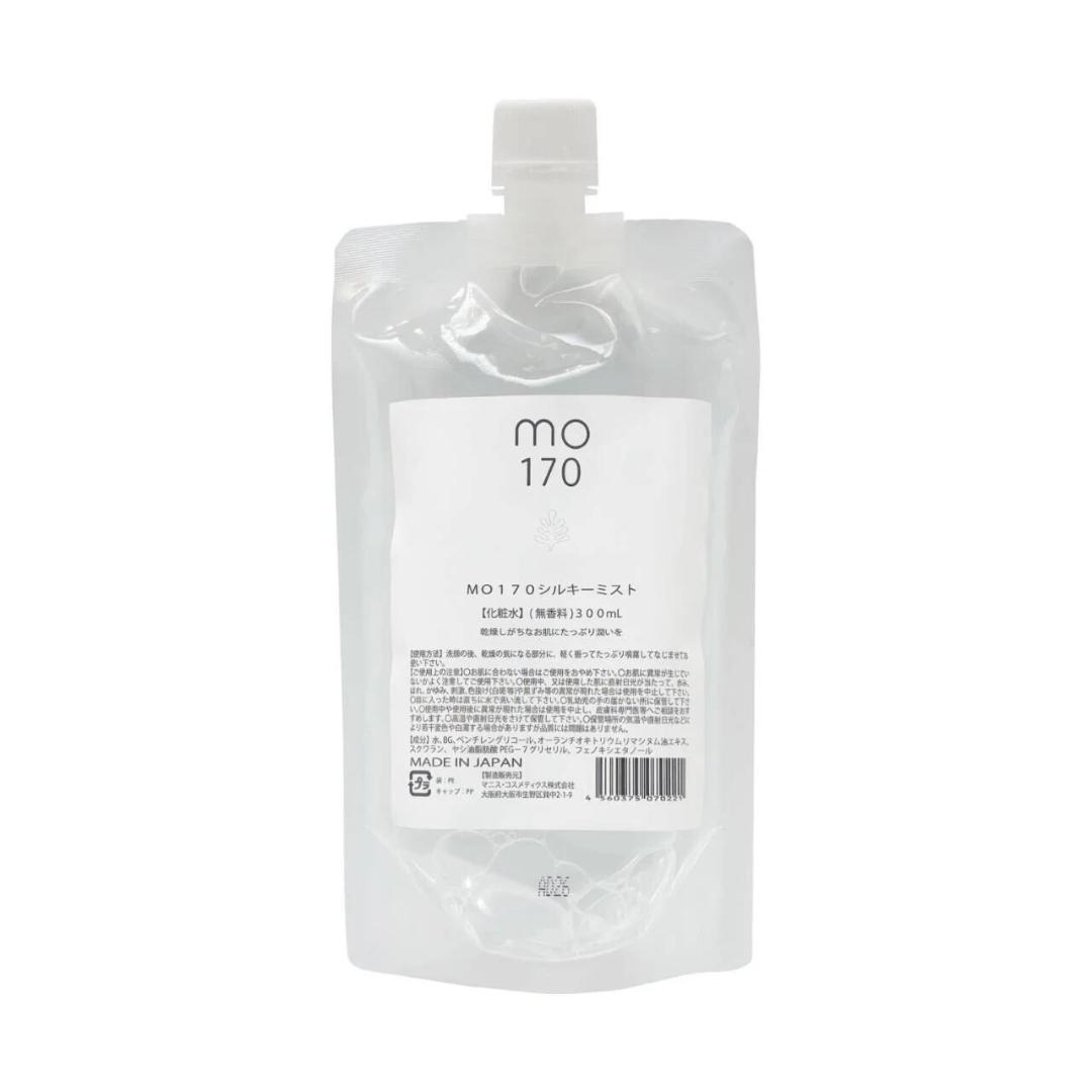 mo170シルキーミスト300ml(レフィル 詰替え) 化粧水 無香料 コスメ 抗炎症 抗炎症 敏感肌 ミスト 低刺激処方 天然成分 ケアミスト マニス・コスメティクス株式会社