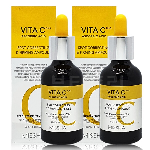 ミシャ ビタCプラス ジョブティシー 弾力 アンプル 30ml x 2個