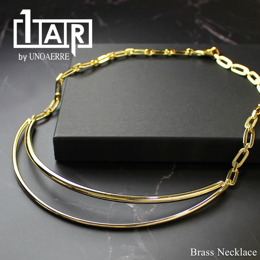 正規品 ショッパー付き 1AR ウノアエレ ネックレス レディース 上品 エレガント おしゃれ ゴールドカラー 真鍮 イタリア製 プレゼント ギフト 女性 彼女 妻 誕生日 結婚記念日 31115 ラ