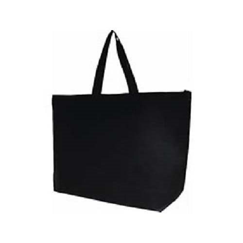 （まとめ買い）サンナップ 不織布ファスナーバッグ 大 5枚 ブラック FB-FLBKN [x3]