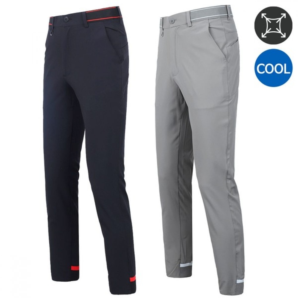 (ノーブルジーンズ) ノーブルジーンズプレミアム No.141 ゴルフジョガーパンツサマーゴルフパンツメンズゴルフジョガーパンツバンディングクールフィーリングメンズゴルフウェア