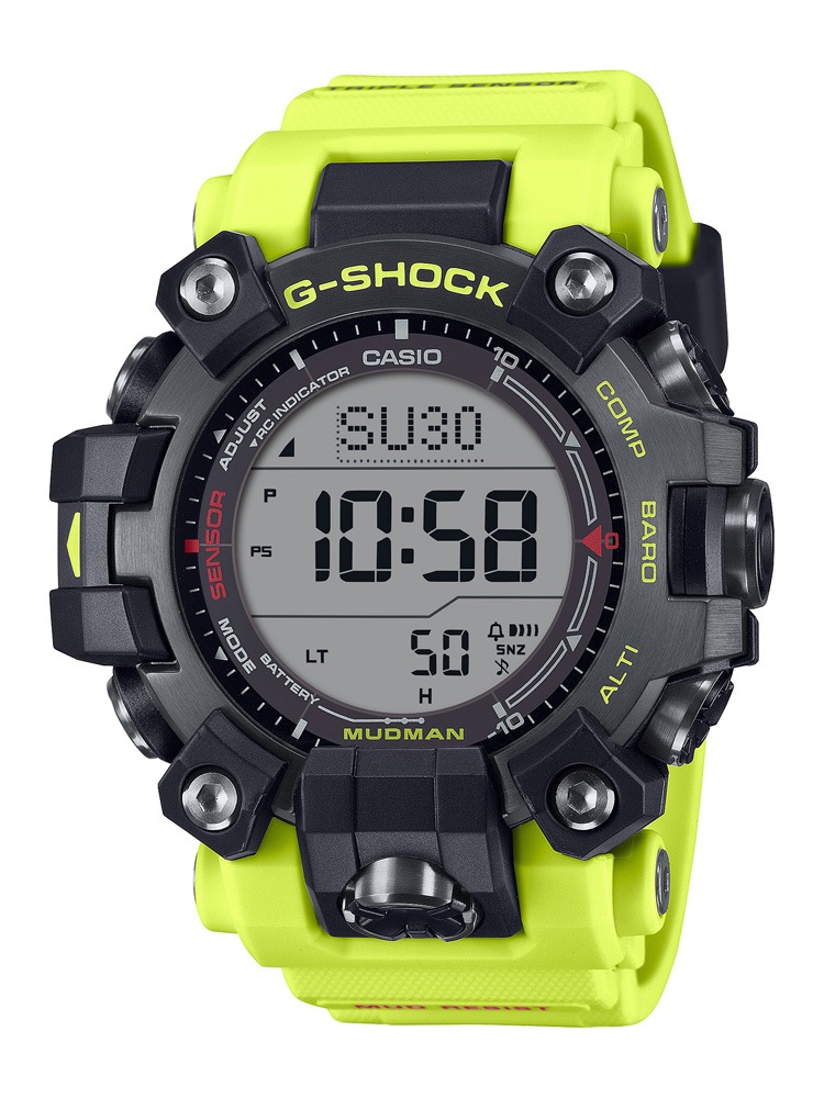 カシオ 【国内正規品】G-SHOCK（ジーショック）　MASTER OF G　MUDMAN ソーラー電波　メンズタイプ GW-9500MRY-1A9JF