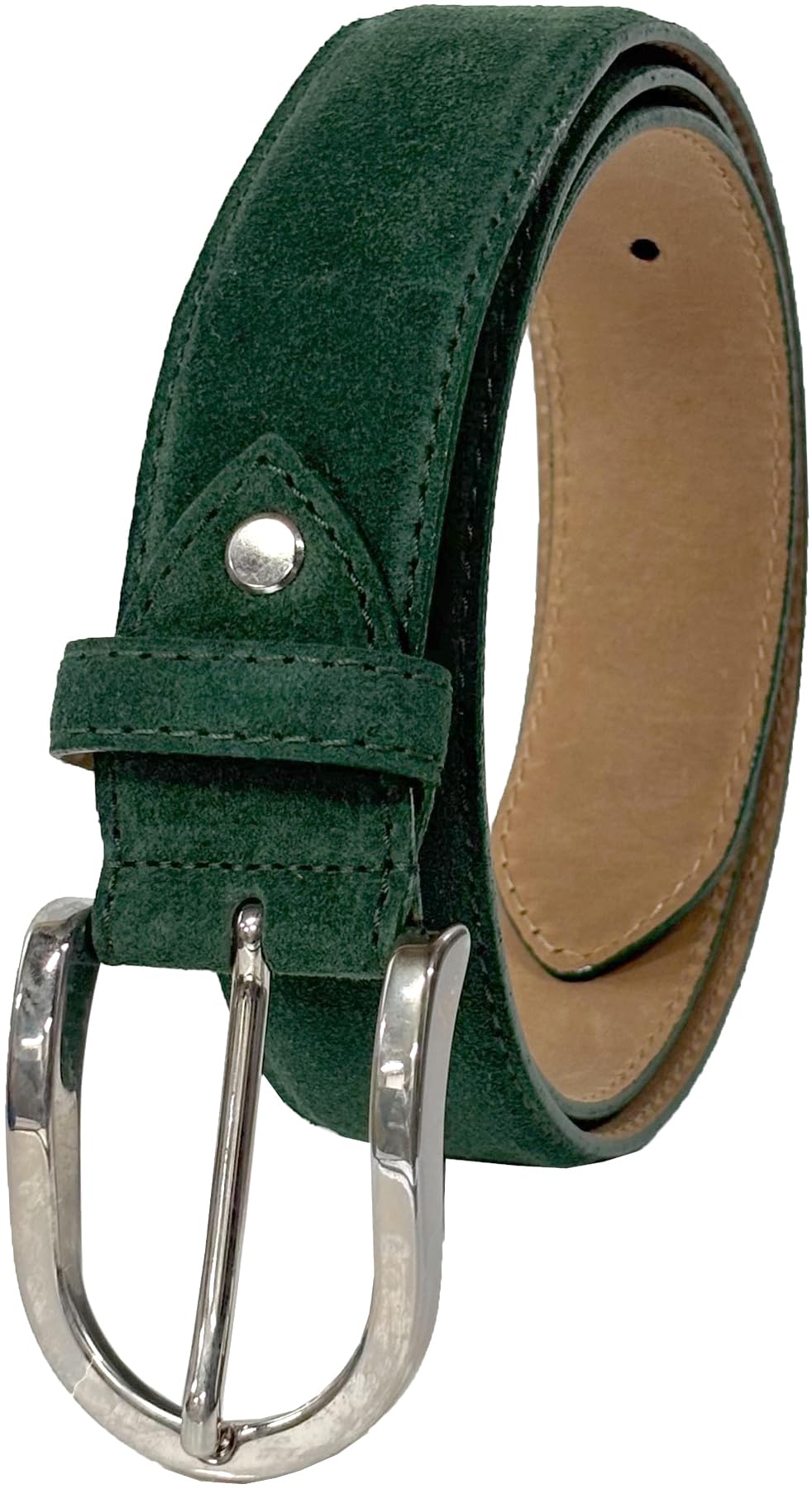 [FashionBerry] [トスカーナ職人的製法] 上質イタリアンレザー 高級 ベルト ハンドメイド イタリア植物なめし ビジネス カジュアル 大きめベルト サイズ調整可能 幅35mm 長さ117 9,021円