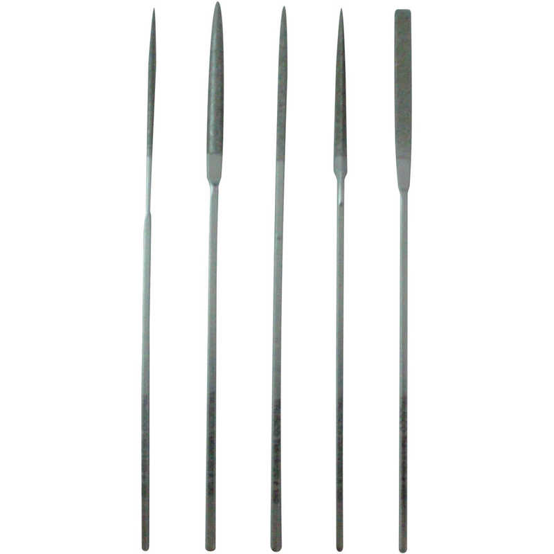 トラスコ中山　ダイヤモンドミニヤスリ 平半丸丸三角角 5本組セット 中目　TMIS3