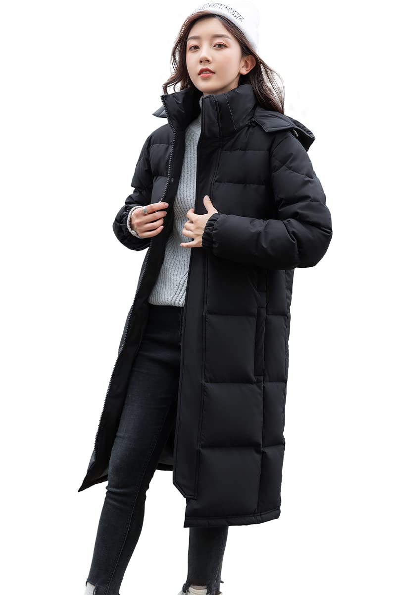 [Sulliwayu] ダウンジャケット ダウンコート ダウン コート アウター 上着 レディース メンズ 長袖 ロング丈 フード付き 保温 防寒 軽量 撥水 着痩せ ジャンパー 冬物 ブルゾン 大き 4,276円