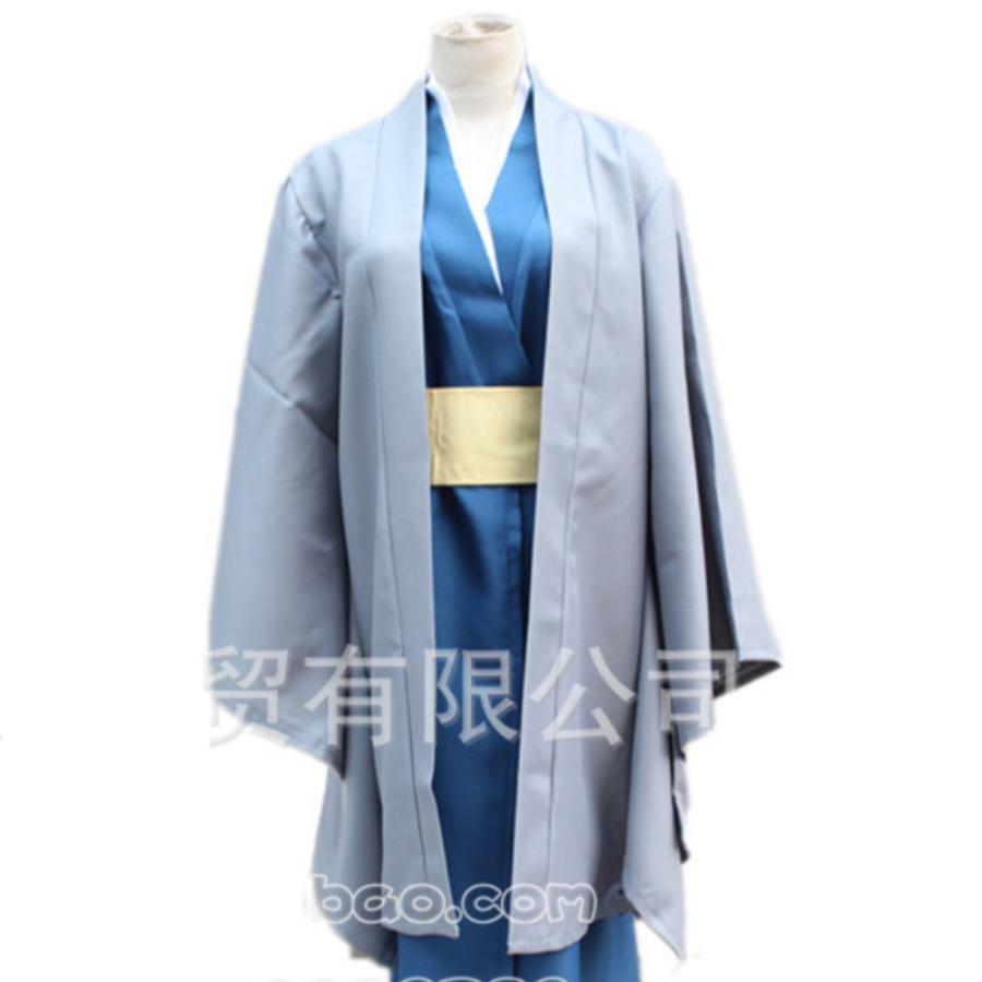 新柄！銀魂桂小太郎コスプレ衣装かつらこたろうヅラ着物和服コスチューム男女共用ハロウィンM大好評