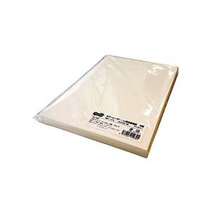 （まとめ） TANOSEE カラーレーザーIJ用名刺用紙 10面 アイボリー 1冊（100シート） 5セット