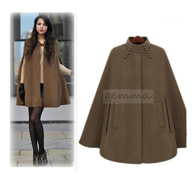 ポンチョコート 大人可愛いコート ダッフルコート 秋冬 アウター 女性用 大きなサイズ ケープ ショート丈 レディース OL 通勤 おしゃれ防寒