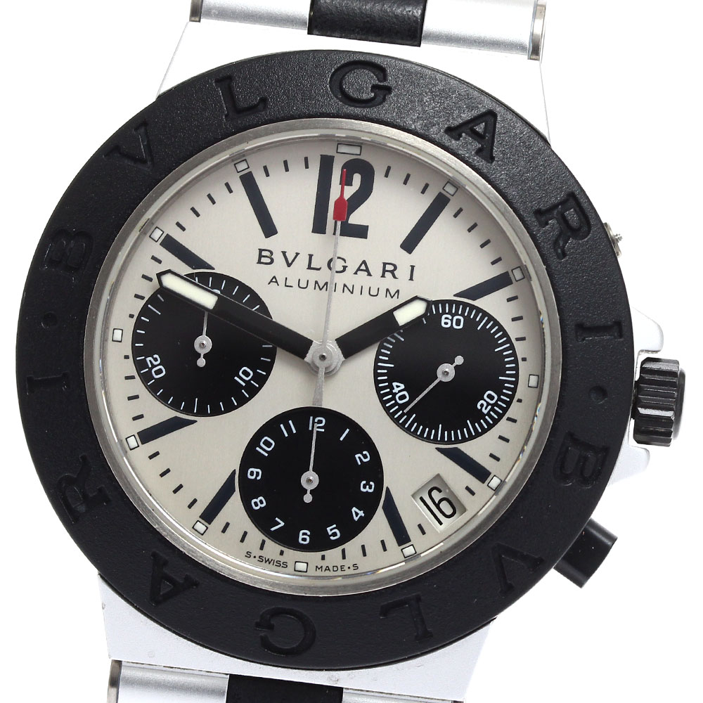 訳あり ブルガリ BVLGARI AC38TA アルミニウム クロノグラフ 自動巻き メンズ _900505【中古】 84,700円
