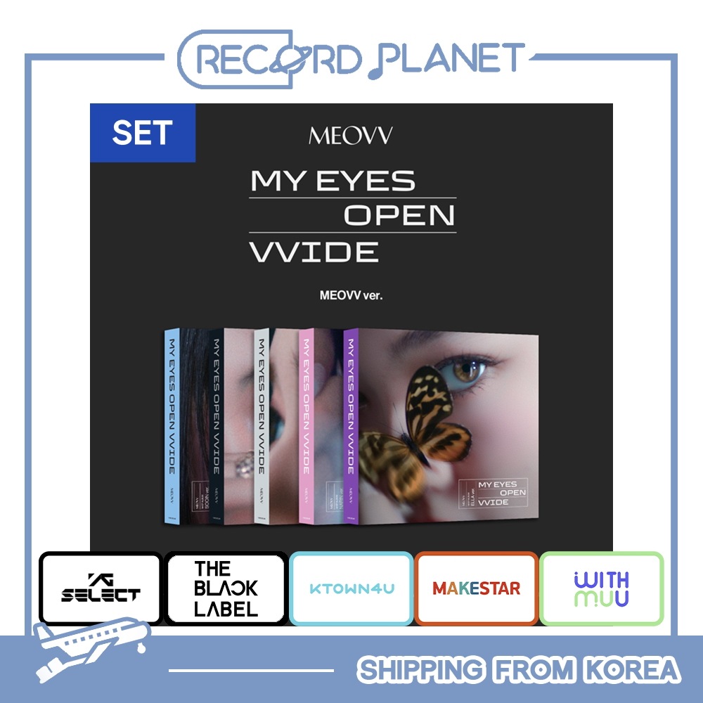 ONLINE特典+ 5種セット MEOVV - 1st EP ALBUM [MY EYES OPEN VVIDE] (MEOVV ver.) 7,943円