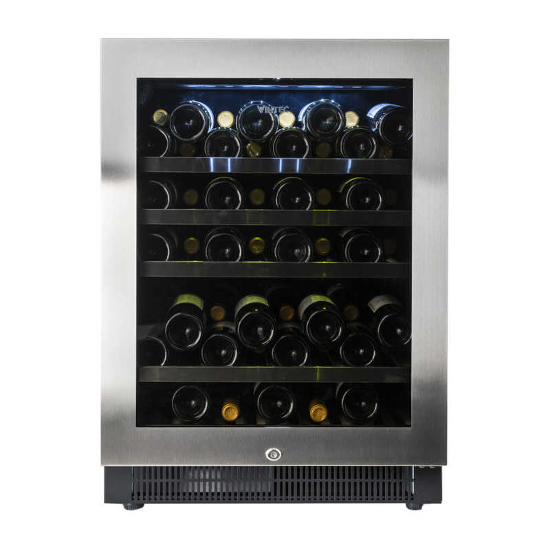 ヴァンテック　ワインクーラー アンダーカウンタータイプ 黒色 50本 右開き　VS50（標準設置無料）
