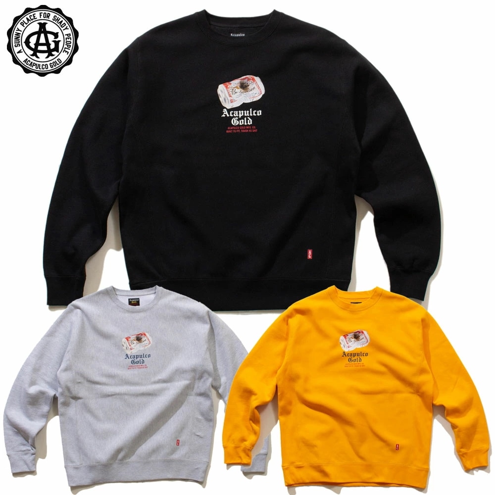 【Acapulco Gold/アカプルコゴールド】クルーネック スウェット/CAN CREW SWEAT SHIRTクルースウェット トレーナー