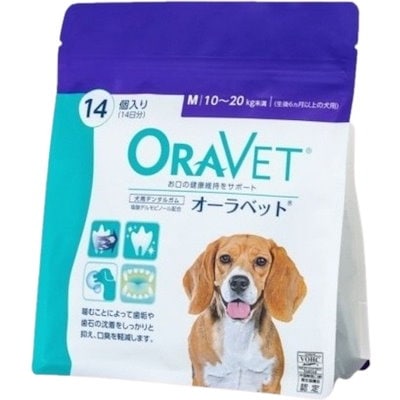 他サイト： 全薬 オーラベット M 犬用デンタルガム 10個（小分け）［ネコポス発送］2セットまで（01345）（賞味期限：2025年8月16日）の商品画像
