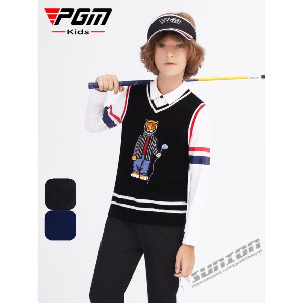 ゴルフベスト KIDS キッズ GOLF ウールセーター ゴルフウェア 防寒 保温 秋冬 ニットセーター スポーツウェア カジュアル 暖かい プレゼント ギフト 8,999円