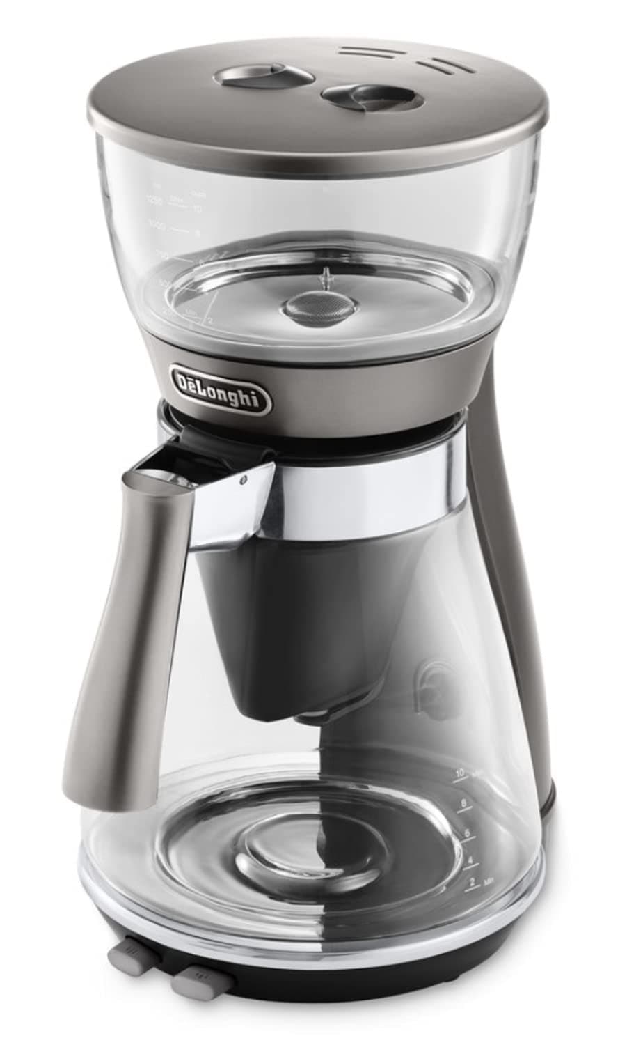 De Longhi (デロンギ) ドリップコーヒーメーカー クレシドラ ICM17270J レギュラーコーヒー ECBC認証 10杯用 アイスコーヒーモード搭載 砂時計フォルム [シルバー] デロンギ