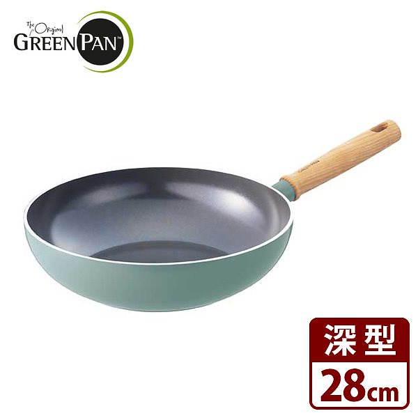 GREENPAN　メイフラワー　ウォックパン28cm　／グリーンパン　送料無料