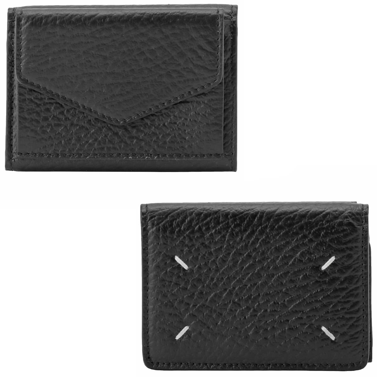 メゾンマルジェラ 財布 MAISON MARGIELA レディース メンズ ユニセックス 三つ折り ミニ財布 ブラック S36UI0416-P4455-T8013