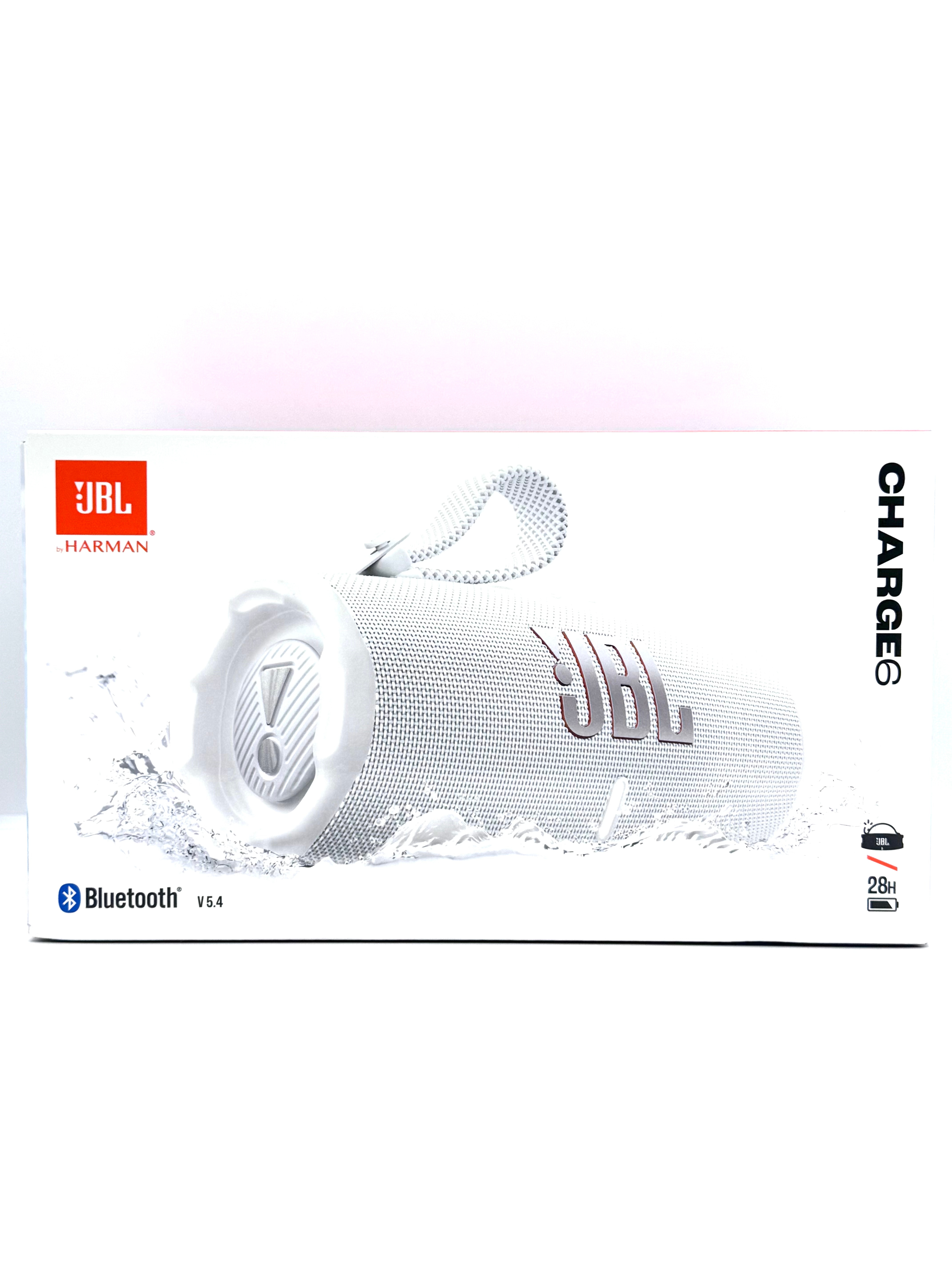 「新品」J BL Charge 6 ポータブルBluetoothスピーカー 防水対応 ホワイト JB LCHARGE6WHT