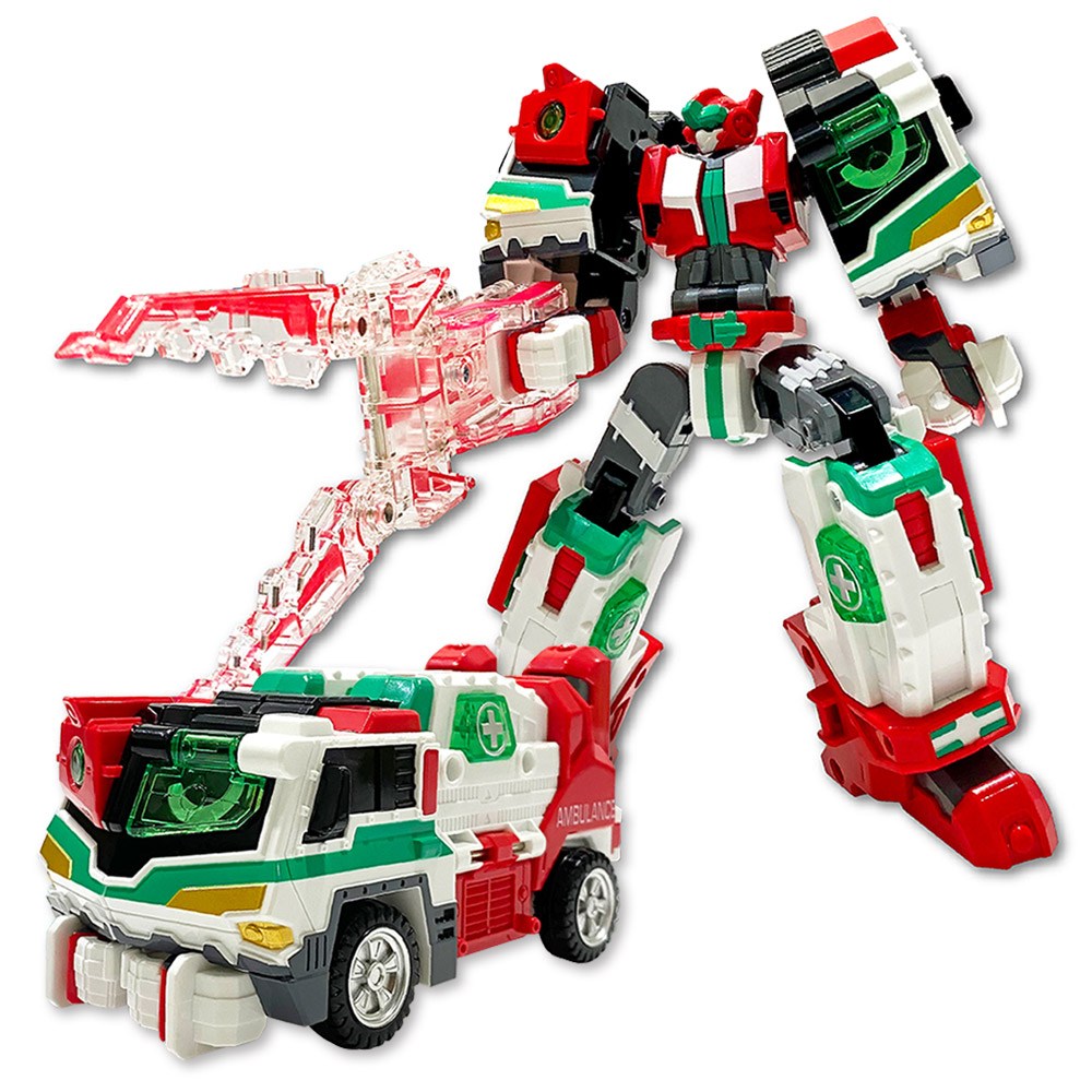 メタルカードボットメガエンブラー2つの変身ロボットビークルモード 韓国変身ロボット玩具