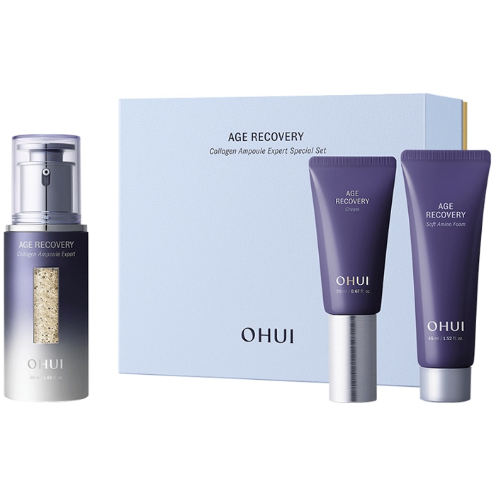 エイジ リカバリー コラーゲン アンプル エキスパート 50ml 企画セット/アンプル+サンプル2点付き／高保湿 コラーゲン美容液／ハリ感／ツヤ肌印象へ整える／エイジングケア 韓国コスメ