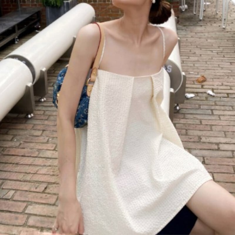 トップス キャミソール 袖なし Aライン 透け感 シースルー かわいい 大人可愛い きれいめ シンプル カジュアル 大人 上品 おしゃれ レトロ キュート セクシー エレガント 無地 春 夏 10代