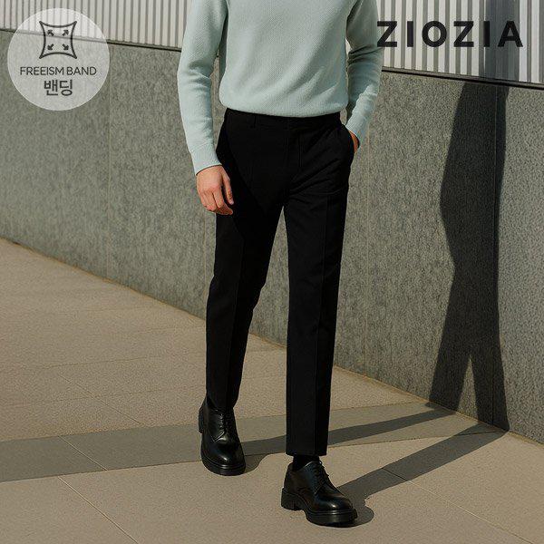 [] ブラック ストレッチ カジュアル セットアップ パンツ S (AAD4PP1601_BK)