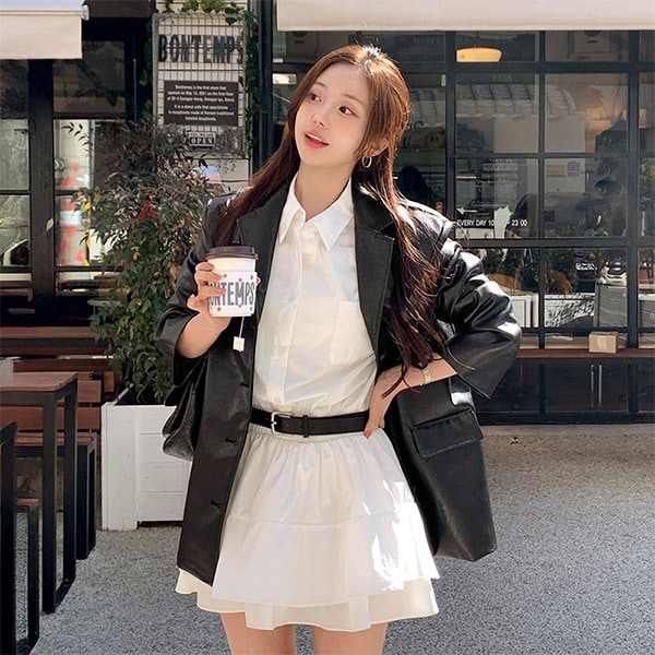 （レザー初心者向け/クオリティ保証/MDおすすめ）ルネン カラー シングル ハーフ レザージャケット jk2985