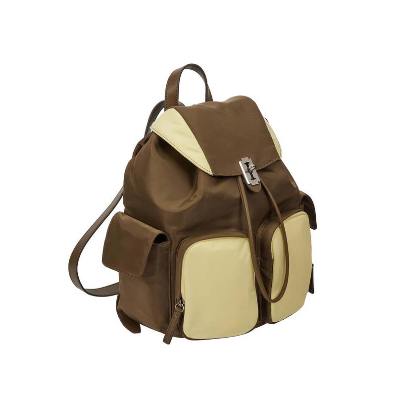 Hey Double Pocket Backpack M (ヘイ ダブル ポケット バックパック ミディアム) Palette Brown_VQB6-1BP469-1BRXX