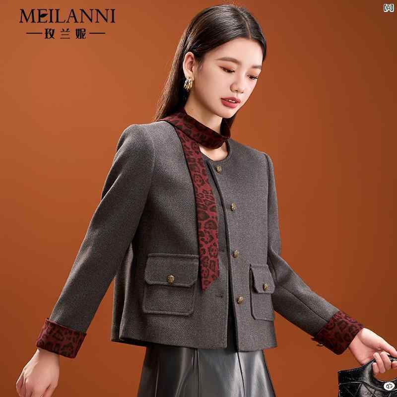 レディース レディース ファッション 上品　オシャレ　綺麗 ハイエンド ウール コート 晩秋冬 ウェア