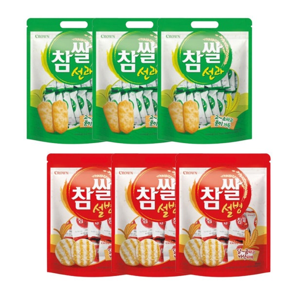 チャムサル ソングァ 253g(44袋) 3個+チャムサルソルビョン270g(30袋) 3個