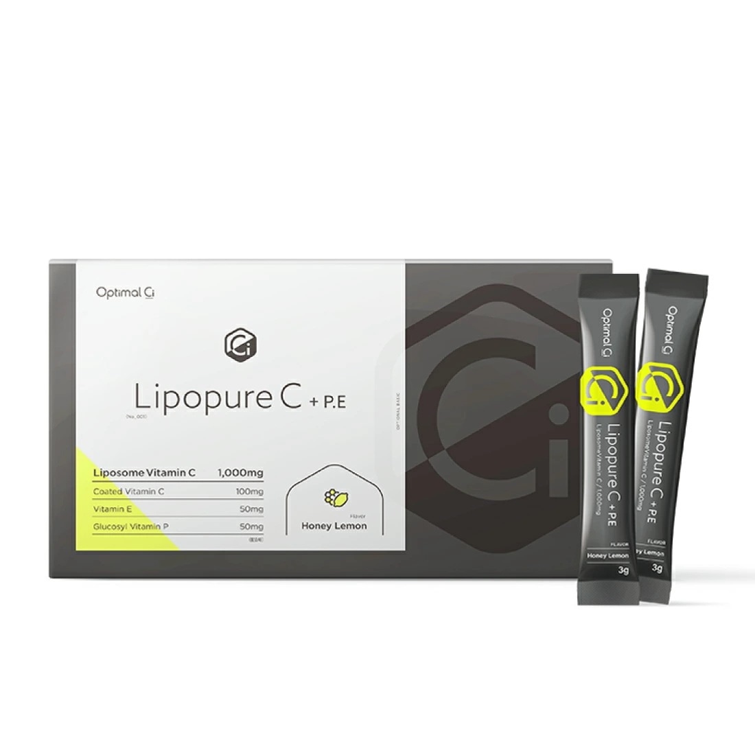 ポスト投函 Optimal Ci リポピュアC＋P.E 1箱30包入(約30日分) 顆粒タイプ ハニーレモン風味 リポソーム ビタミンC