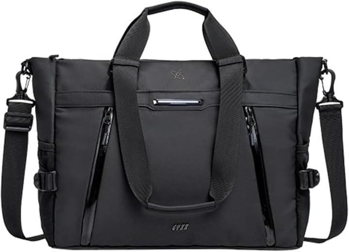 GYXX ポセイドン edge トートバッグ メンズ ショルダーバッグ ハンドバッグ ブリーフケース ダブルユース (ブラック（レギュラー）)