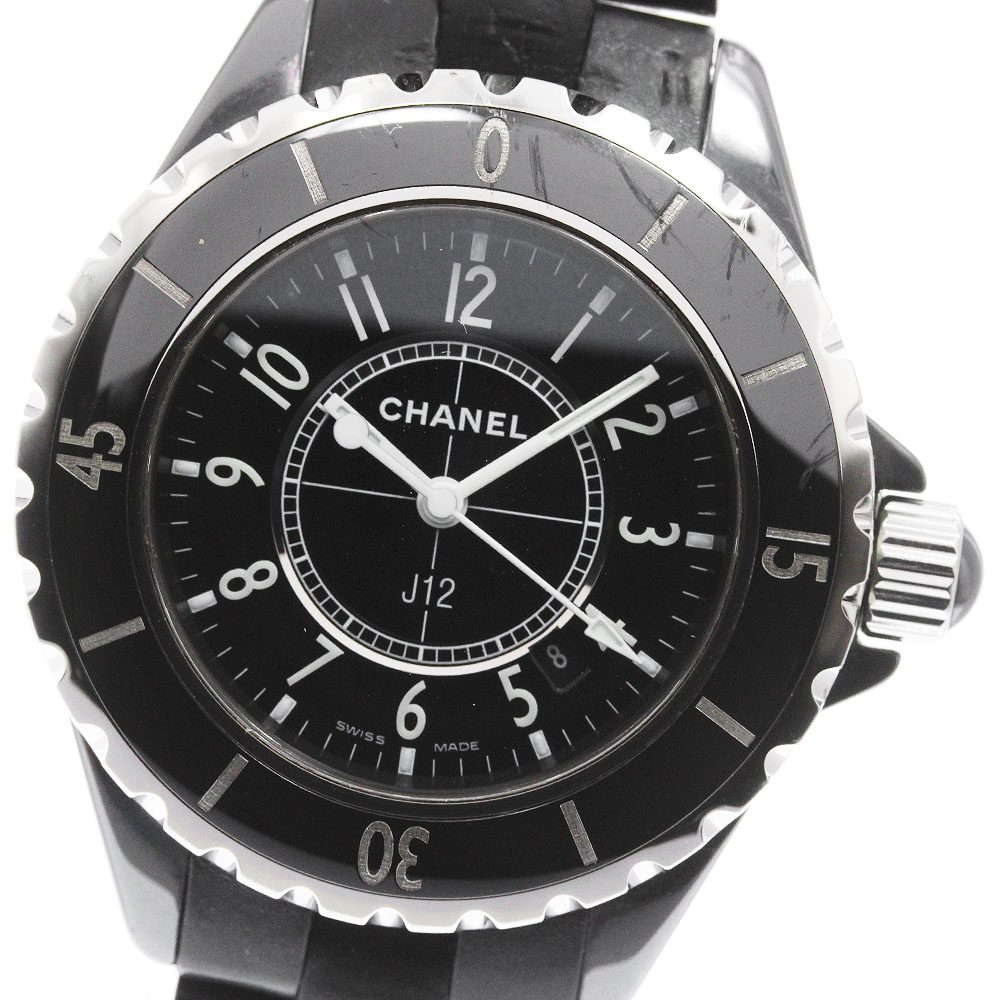 シャネル CHANEL H0681 J12 黒セラミック クォーツ レディース _839121【中古】 98,450円