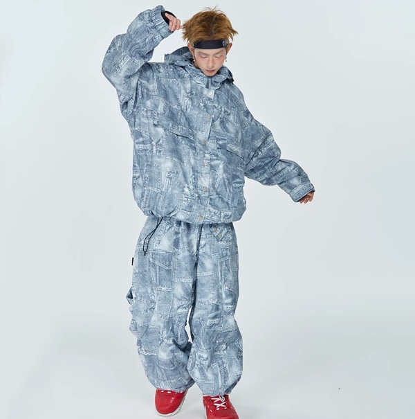 スノーボードウェア 2024 2025 上下セット レディース メンズ 防水20000 ジャケット アウター パンツ 韓国風 防水防寒防雪保温