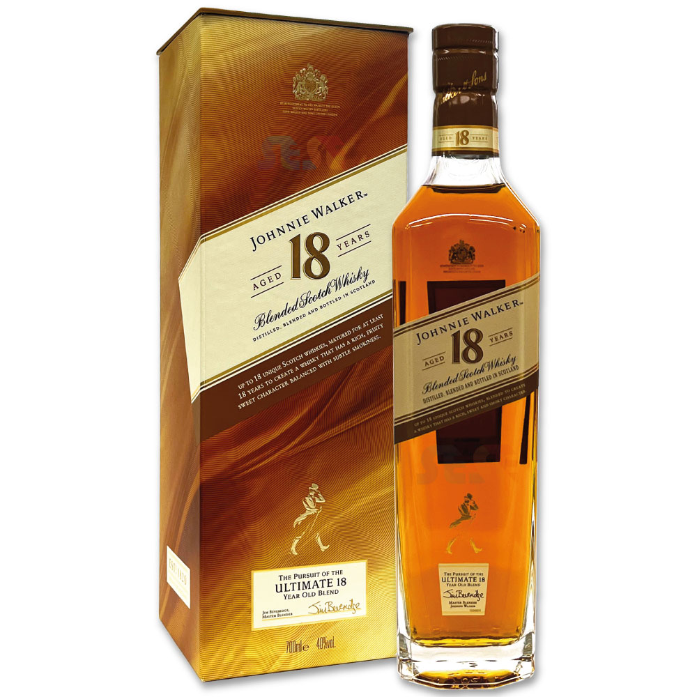[正規品] ジョニーウォーカー 18年 700ml / ギフトBox入り スコットランド ブレンデッドスコッチウイスキー Johnny Walker 18 Years