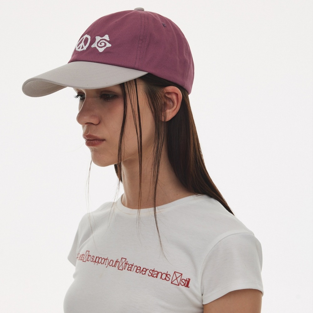 Hata [第2弾プレリリース] HaTA モチーフカラーブロックキャップ_ヴィンテージパープル
