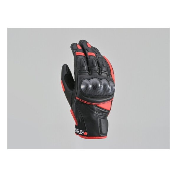 バイクグローブ HBG-036 スポーツショートグローブ ブラック/レッド Lサイズ 15823
