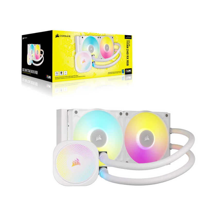 コルセア　CORSAIR　iCUE LINK TITAN 240 RX RGB -White-　CW-9061020-WW
