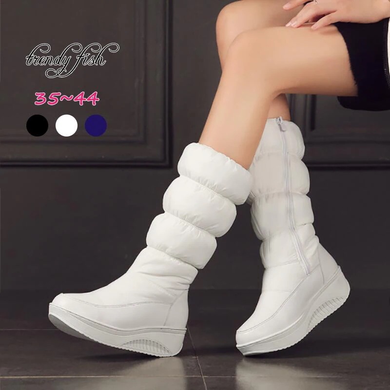 即納あり スノーブーツ レディース ジュニア 女子 キッズ スノーシューズ ロングブーツ 防寒 防水 軽量 歩きやすい 滑りにくい 履きやすい 雪遊び チャック 裏起毛 雪靴 冬靴 長靴 雪用 厚底