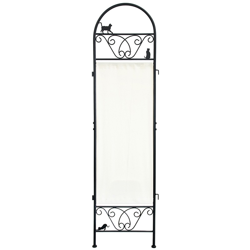 パーテーション おしゃれ 衝立 追加用1連 黒猫 ねこモチーフ
