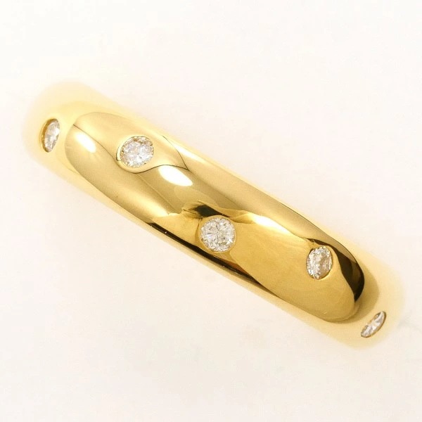 K18 18金 YG リング 指輪 13号 ダイヤ 0.10 カード鑑別書 ジュエリー 中古 66,880円