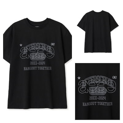 ★送料・関税込★AEAE★LAYERED LOGO T-SHIRTS★Tシャツ★ AEAE☆韓国☆人気☆男女兼用☆LAYERED GOTHIC LOGO T-SHIRTS 3色