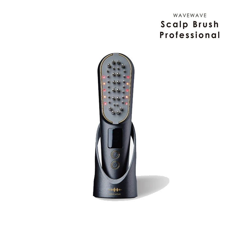 スカルプ ブラシ Pro 電気ブラシ ems rf (ブラック)半導体レーザー バイブレーション 赤色LED ヘッドスパ フェイスケア 美顔器 リフトアップ 色選択あり
